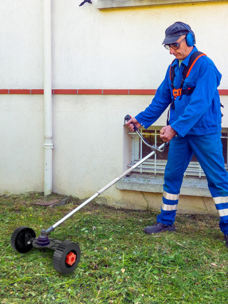 Description Picture 6 of itemSupport Wheel Lawn Mower Accessories Flexible Quick Change Adjustable Lawn Trimmer Head Attachment Detachable Auxiliary Wheel