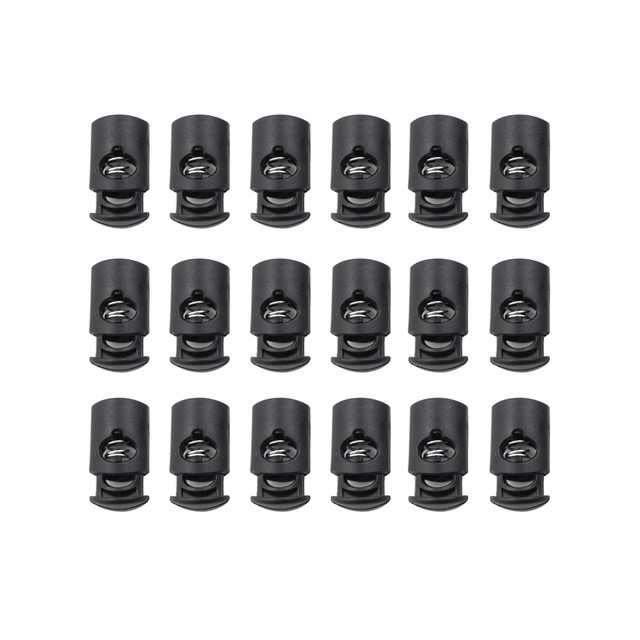 Fermacorda A Campana In Plastica - 6 Pezzi Argento - Per Cordini, Coulisse E Zaini - Foto 5