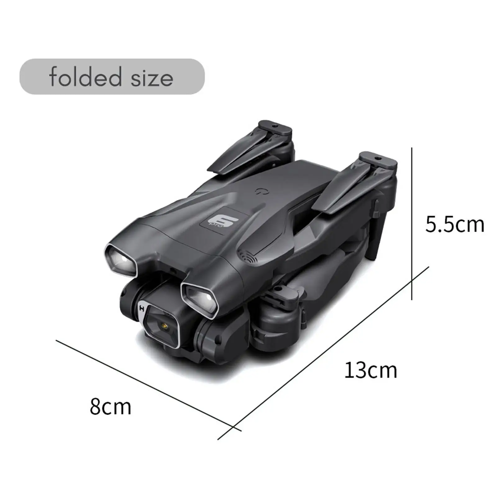 Pocket Folding Drone Quad Emergency Stop for Kids Adults App Control 3 speeds Switching Foldable RC Quadcopter Toys Gifts