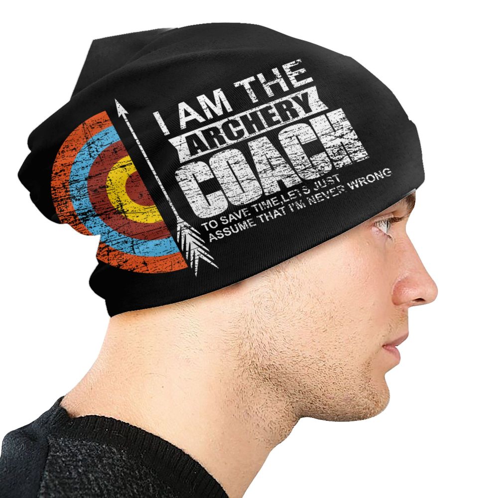 Benutzerdefinierte Bogenschießen Sport Beanie Cap Unisex Winter Motorhaube Homme Stricken Hüte Outdoor Bogenschütze Bogen Jagd Liebhaber Skullies Beanies Hüte – Detail 19