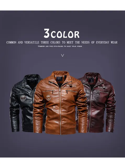 Men's Crimson Black Puffer Winter Down Leather Jacket with Fur – FAD