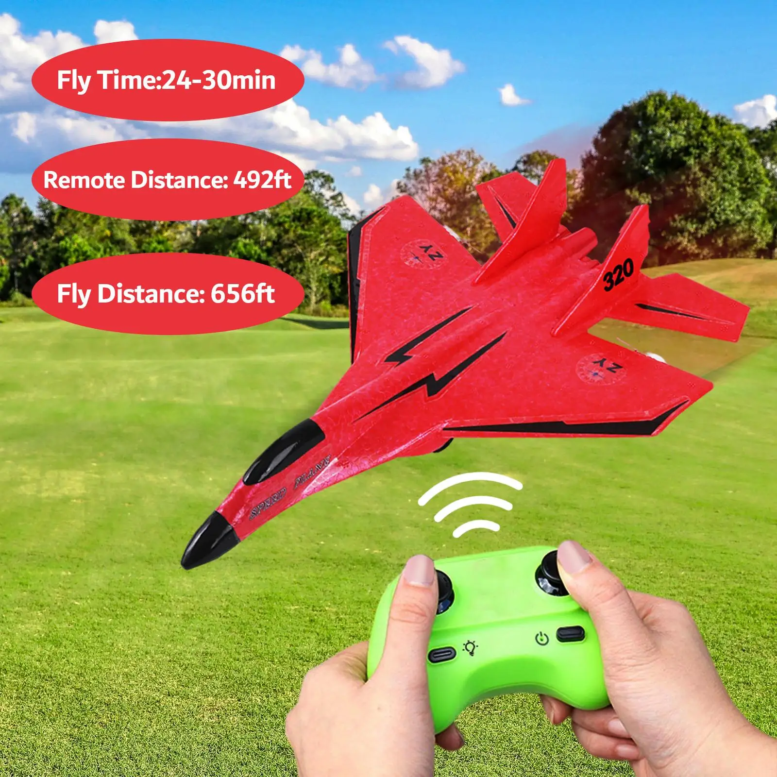 RC Planes Easy to Fly Gift 2.4G Foam RC Airplane for Kids Beginner Boys
