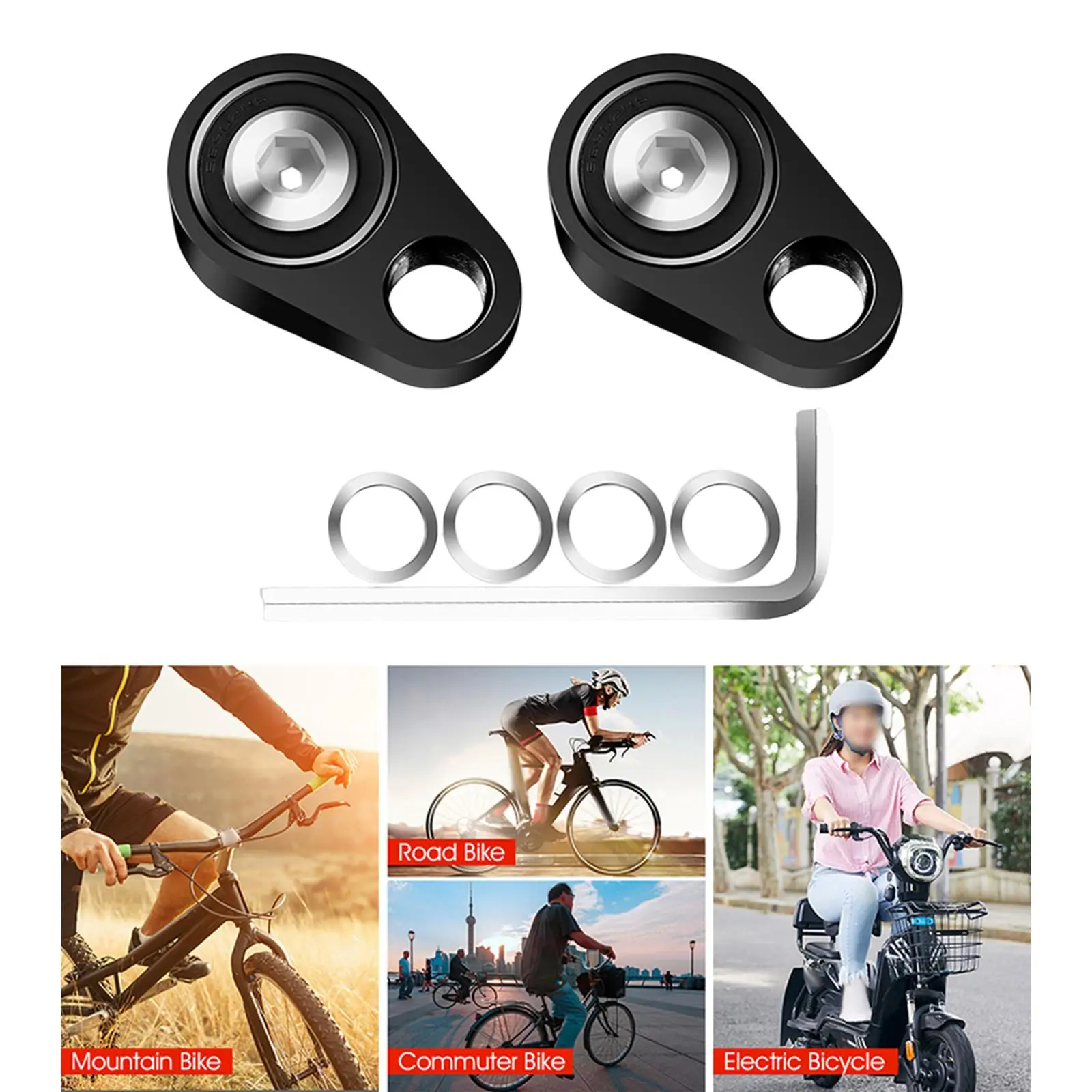 Bike Pedal Adapter Removable Spacers Accessories for BMX