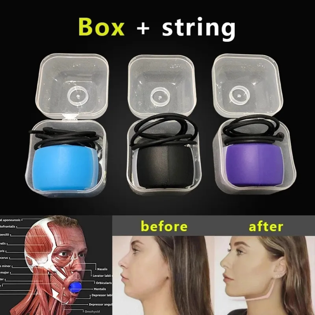 Hot Sale Jaw Trainer Facial Muscle Exercise Artifact Face Jaw Line  Masticator Silicone Masseter Fitness Ball Equipment For Home - AliExpress