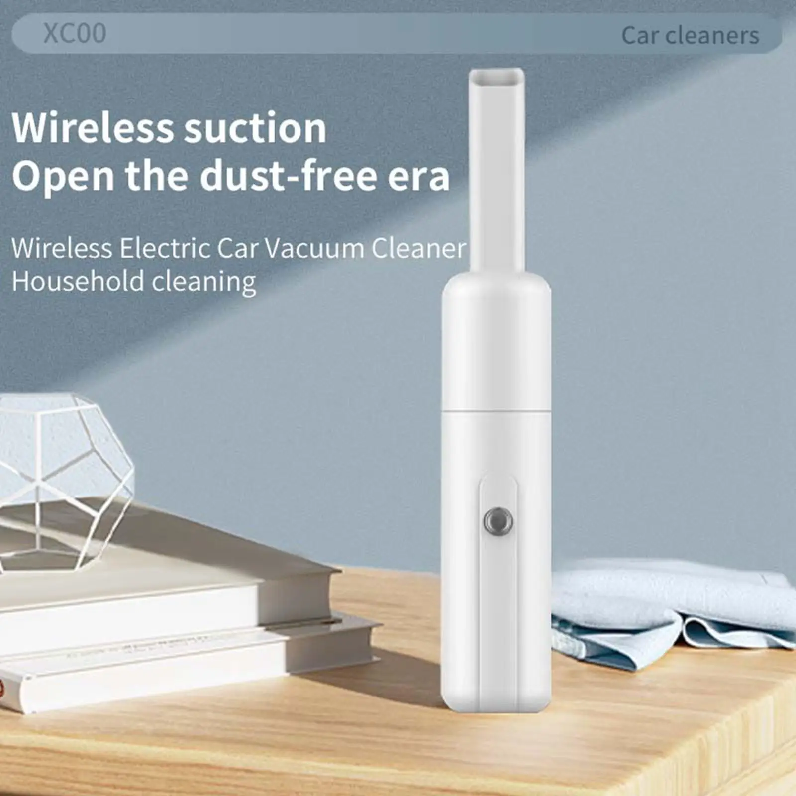Handheld Car Vacuum Cleaner Lightweight Dual Use Mini Handheld Duster for Car Home Hair Paper Scraps Dust Collection Dust