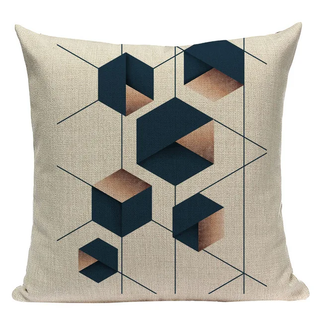 Geometric-Black-Blue-Cushion-C