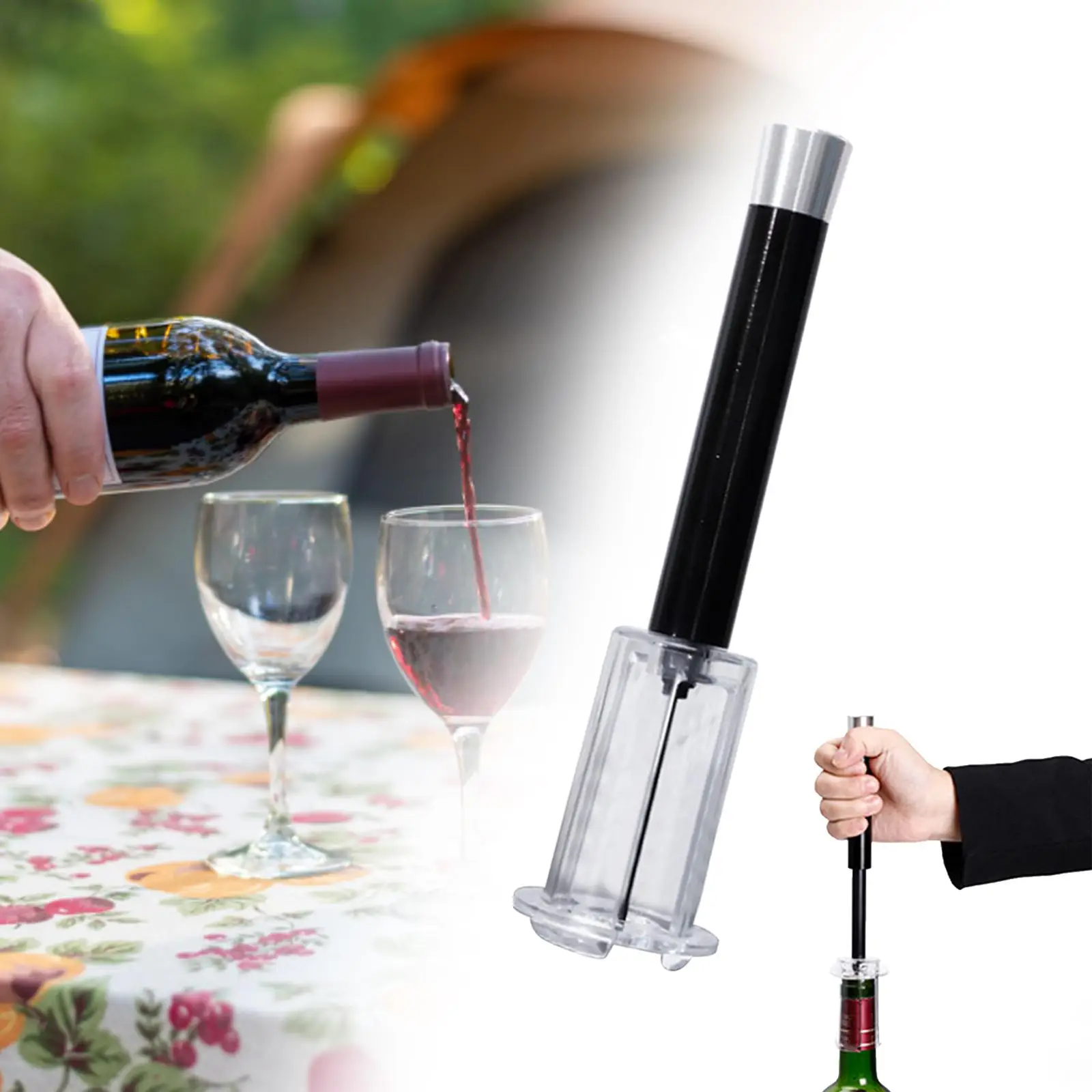 Air Pressure Pump Wine Opener Bar Accessories Vacuum Wine Bottle Corkscrew for Gift Anniversaries Birthdays Festival Graduations