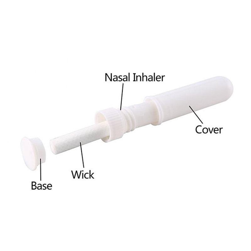10Pcs Inhaler Stick Essential Oil Aromatherapy White Nasal Inhaler Tubes Empty Blank Nasal Inhalers for Essential Oils