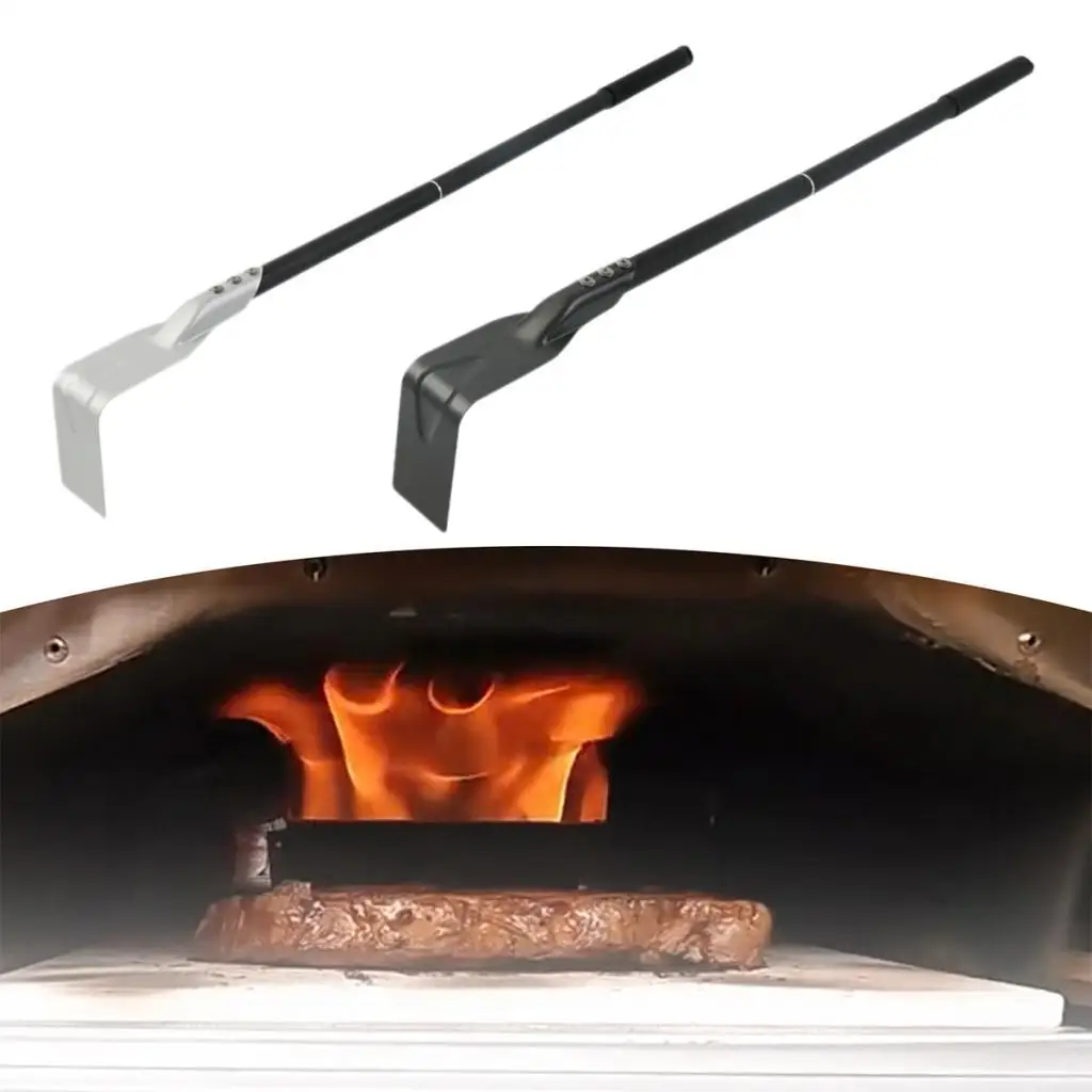 Pizza Oven Hook Ash Shovel Long Handle High Temperature Resistant Kitchen Utensils Scraper Ash for Outdoor Grill