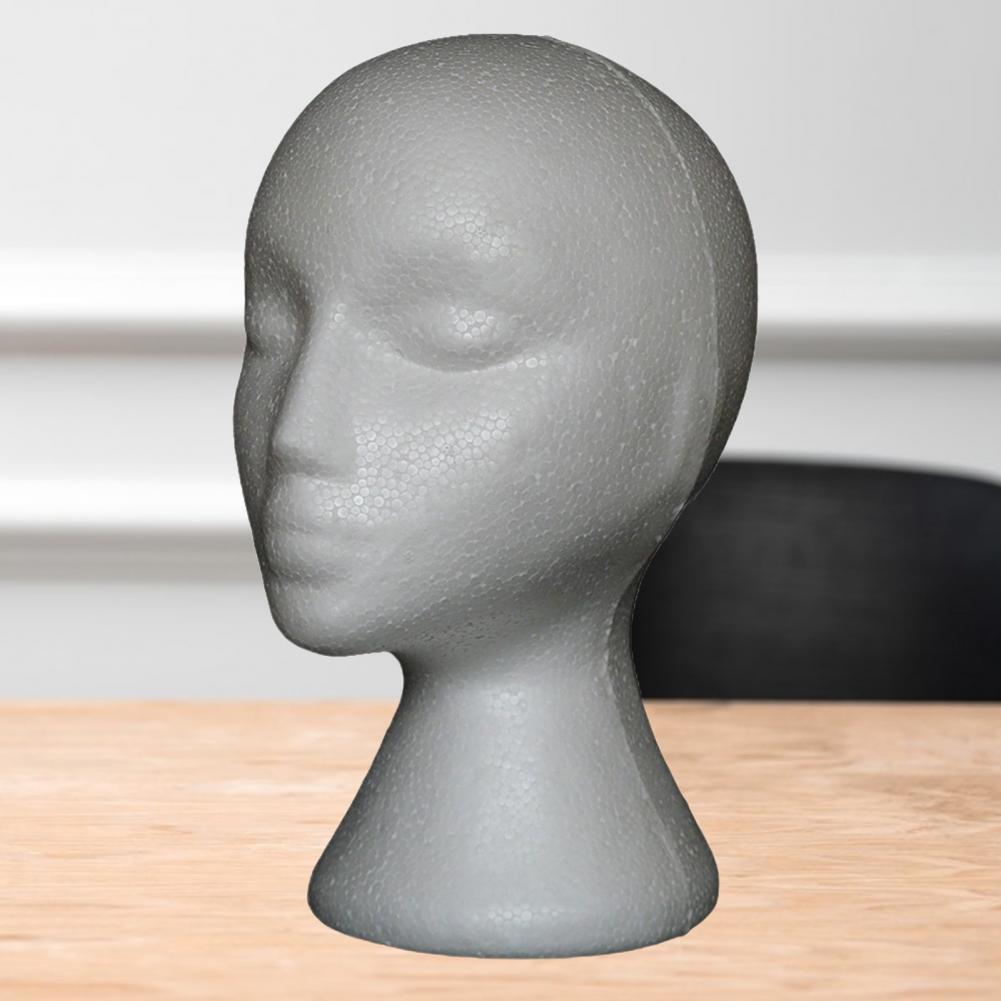 Description Picture 3 of itemHead Model Female Head Polystyrene Wigs Display Stand Rack Manikin Model Stand Wig Hair Hat Headset Mannequin Head