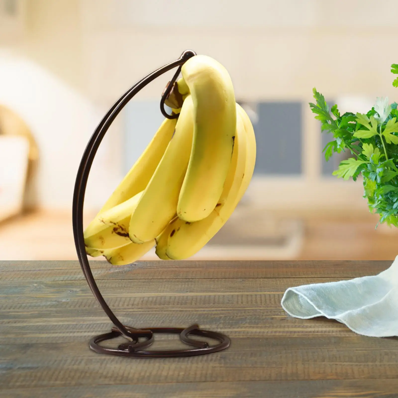Banana Hanger Stand Iron Lightweight Banana Hook Banana Holder Tree Stand Hook Banana Stand for Kitchen Dining Table Countertop