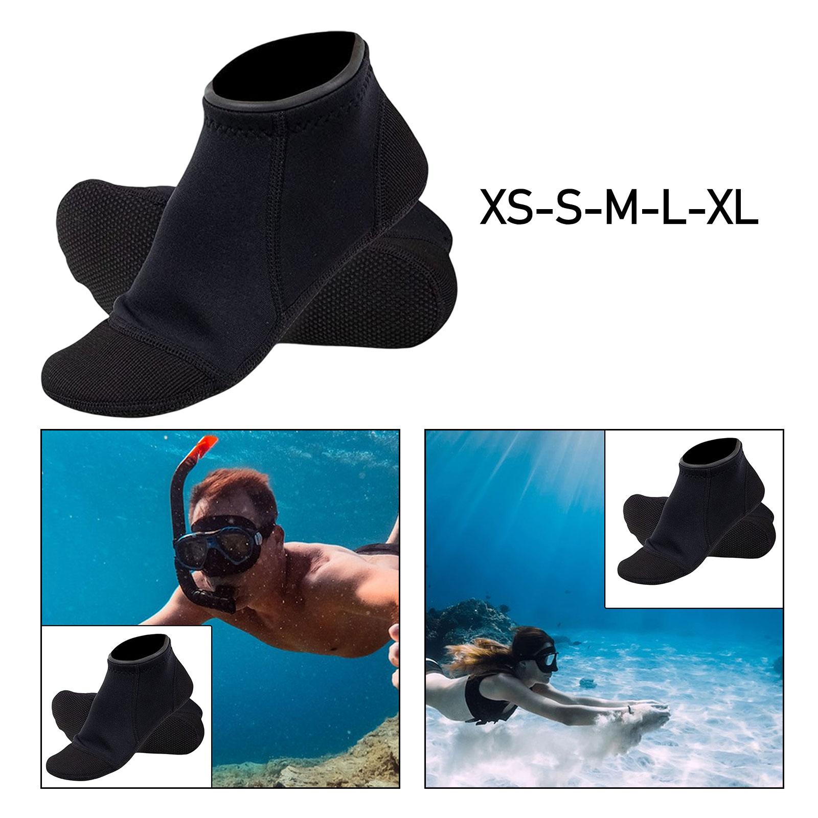 3mm Neoprene Socks Snorkeling Elastic Waterproof Warm Scuba Diving Socks Surfing Booties for Swimming Boating Women Men Kayaking