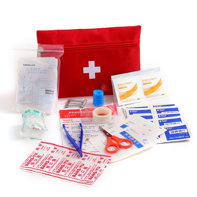 Nuovo 12 Pz/set kit di primo soccorso Famiglia Medico borsa Di Viaggio Di  Emergenza kit Di Sopravvivenza Mini kit di primo soccorso Auto borsa -  AliExpress