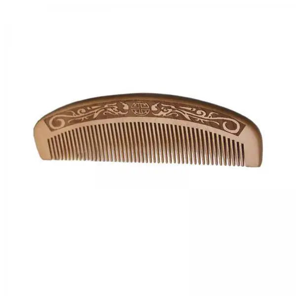 2x  Wooden Handmade Engraved Anti Massage Combs for Women Girls