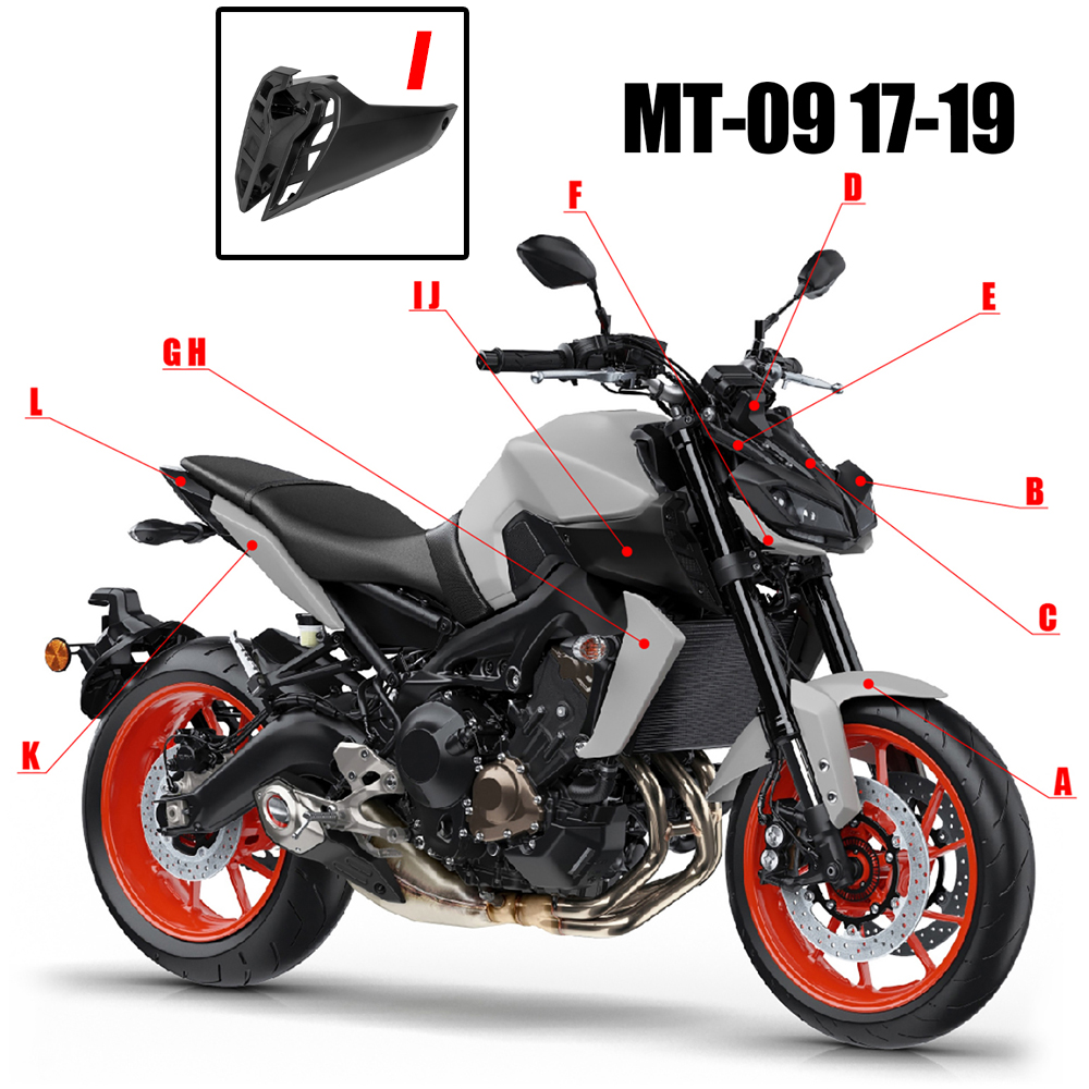 ヤマハMT 09 mt 09 2017 2018 2019 2020 mt09 FZ 09 fz09用モーターサイクルカーボンファイバーサイド フェアリング,エアインテークカバーパネル|カバー  オーナメント作り| - AliExpress