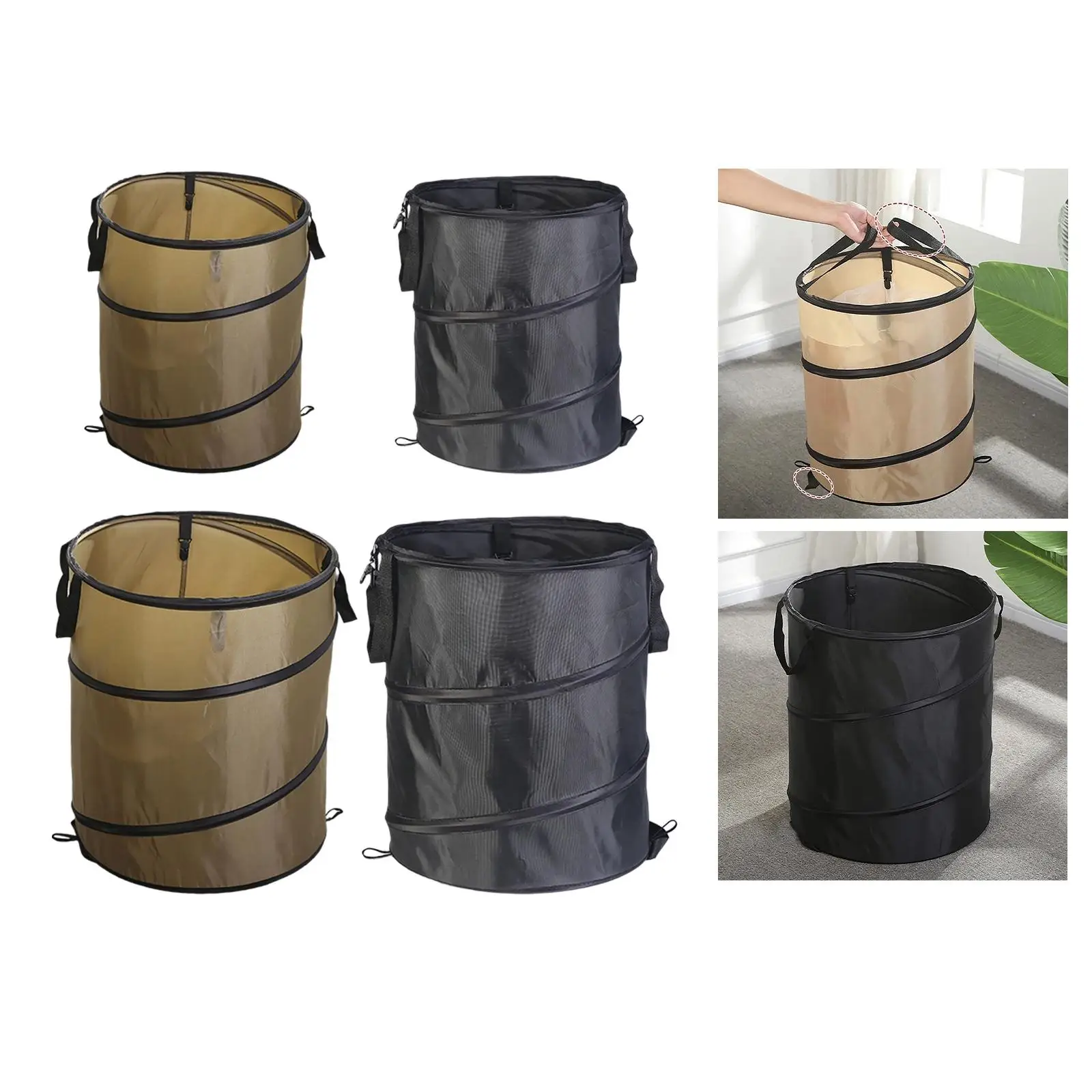 Trash Bin, Retractable, Recycle Convenient Durable Oxford Waterproof Trash  Outdoor Activities Garden Garden Leaves 