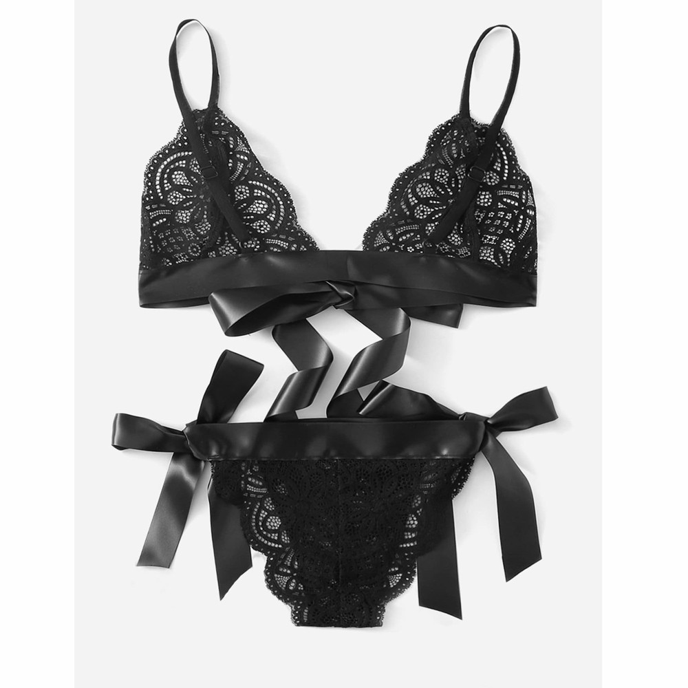 Erotische Lingerie Sets Kant Sexy Porno Ondergoed Vrouwen Sexy Lingerie Sex Kleding Strik Bh String Set Verleiding Exotisch_voghion.com