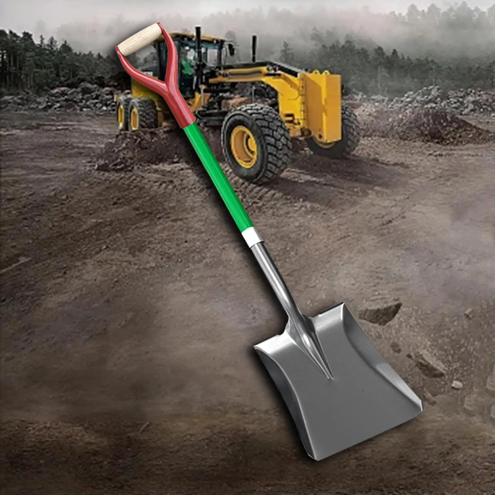 Shovel Grip Handle for Digging Raking Tool Garden Accessorie Saving Effort Fit 31mm Diameter Snow Shovel Replacement Handle