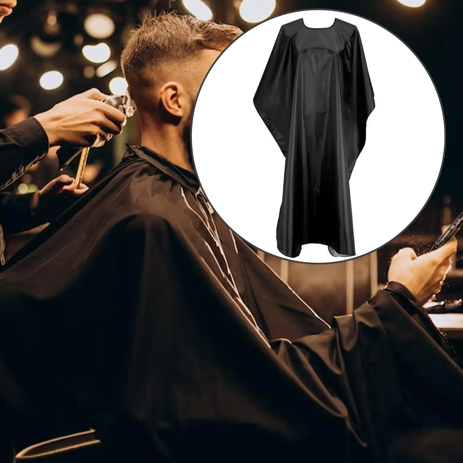 Hair Cutting Apron Adult Kids Hairdressing Gown Cloth Barber Cape Hairdressing Apron for Hair Stylists Hair Salons Cutting Hair