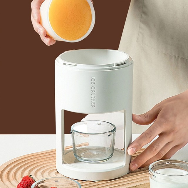 Portable Ice Crusher Manual Rotary-Ice Crusher Cocktail-Slush Machine Ice  Cube-Crush Smooth Ice Crusher Machine Chopper-Stirrer - AliExpress