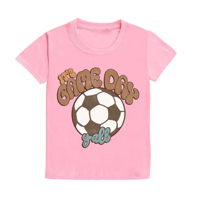 Game Day Kids T-Shirt Retro Print Kid Shirt Boys Girls Clothes