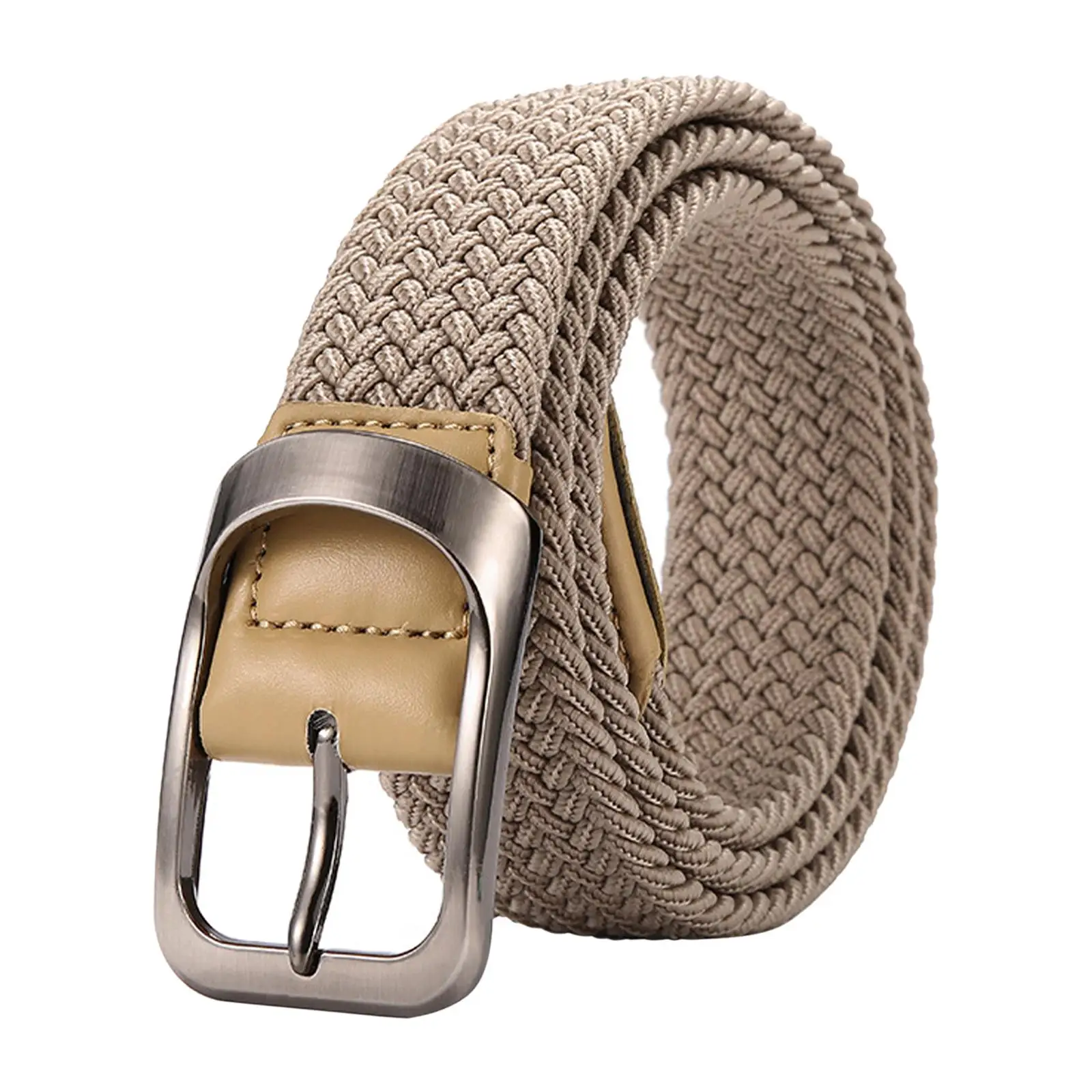 Elastic Casual Belt Fashion Accessory Men and Women for College Braided Waist Belt