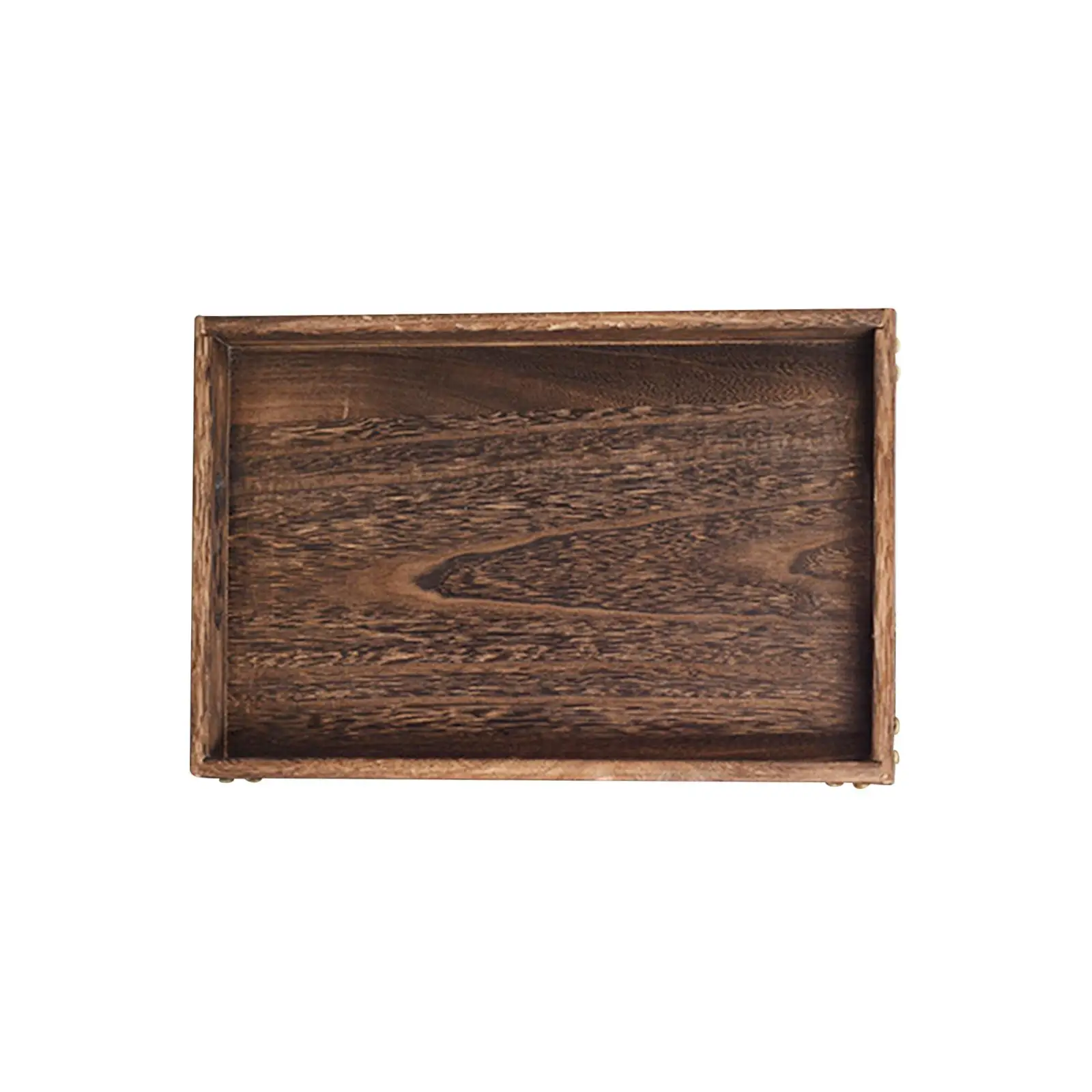 Rustic Wood Serving Tray Platter Rectangular Eating Tray for Appetizers Snacks Convenient Multifunctional Coffee