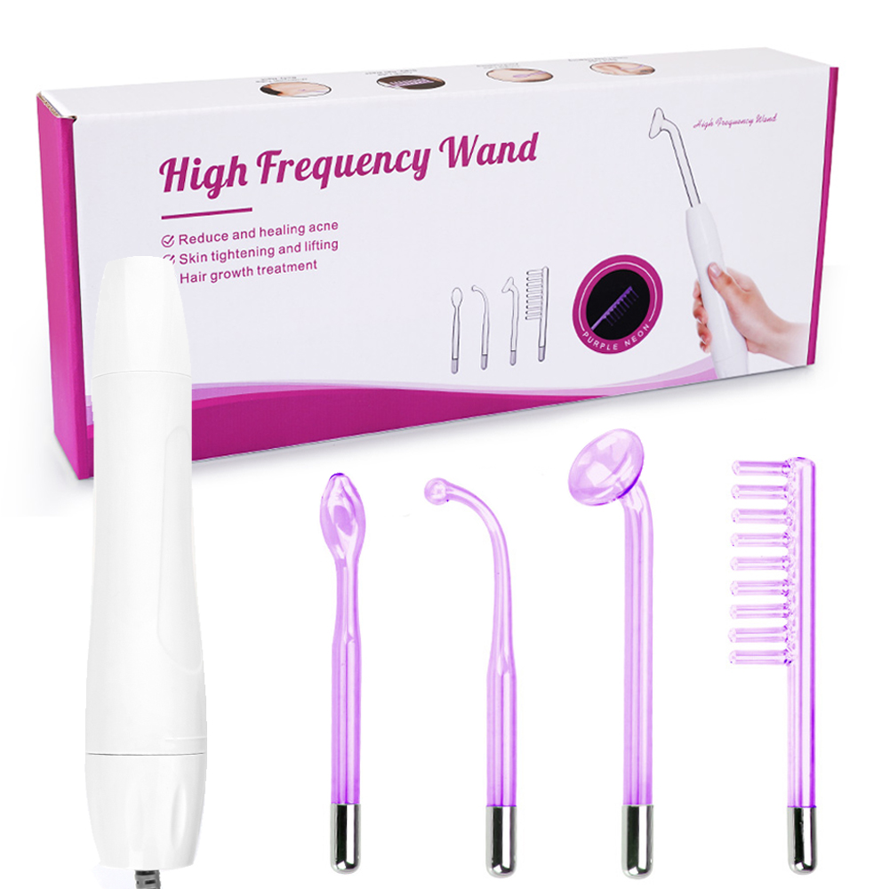 Best of 4in1 High Frequency Facial Machine Electrotherapy Wands Glass Tube Wrinkles Acne Spot Remover Home Spa Facial Therapy Wand Reviews & Tips