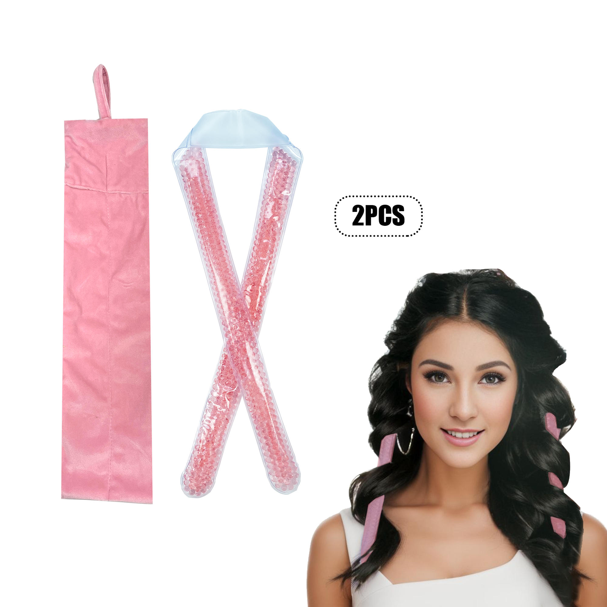 Best of Very Cheap 4color Magic GelCurler Hair With Gel Beads Heartless Headband Jelly Curls Wand Microwave Rod Low Heat Wave Roller Kit Reviews & Tips