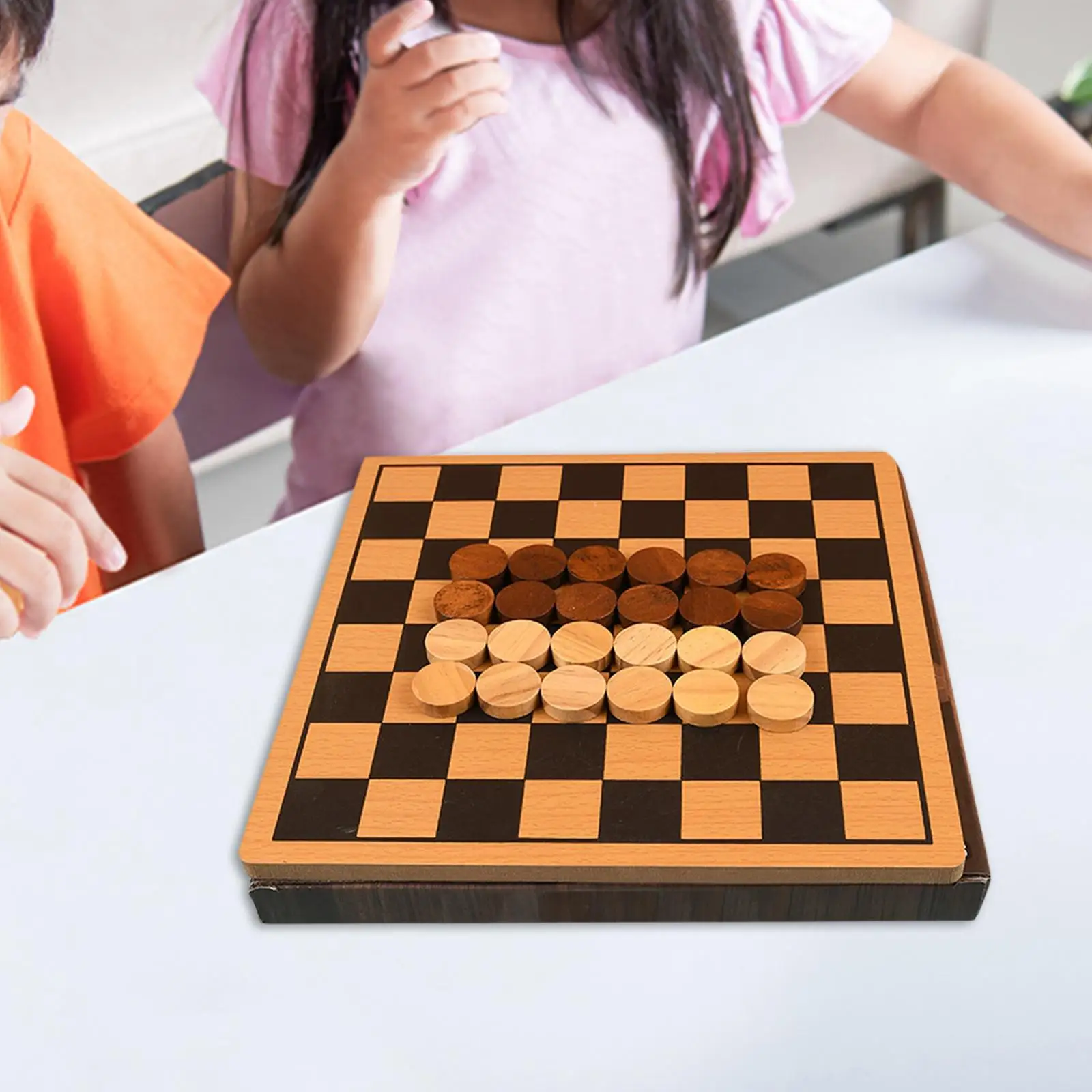 Chess Game Set Chess Board Entertainment Desktop Retro Style Gifts for Kids