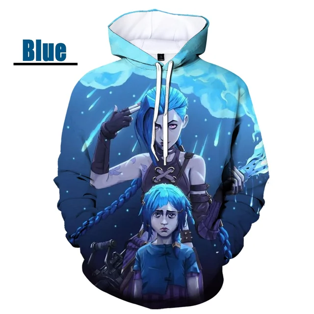 Anime Arcane League of Legends 3D Hoodie Men Fashion Coat Child Hoodies  Kids Hip Hop Boy Coat Tracksuit Lol Jinx Sweatshirts - AliExpress