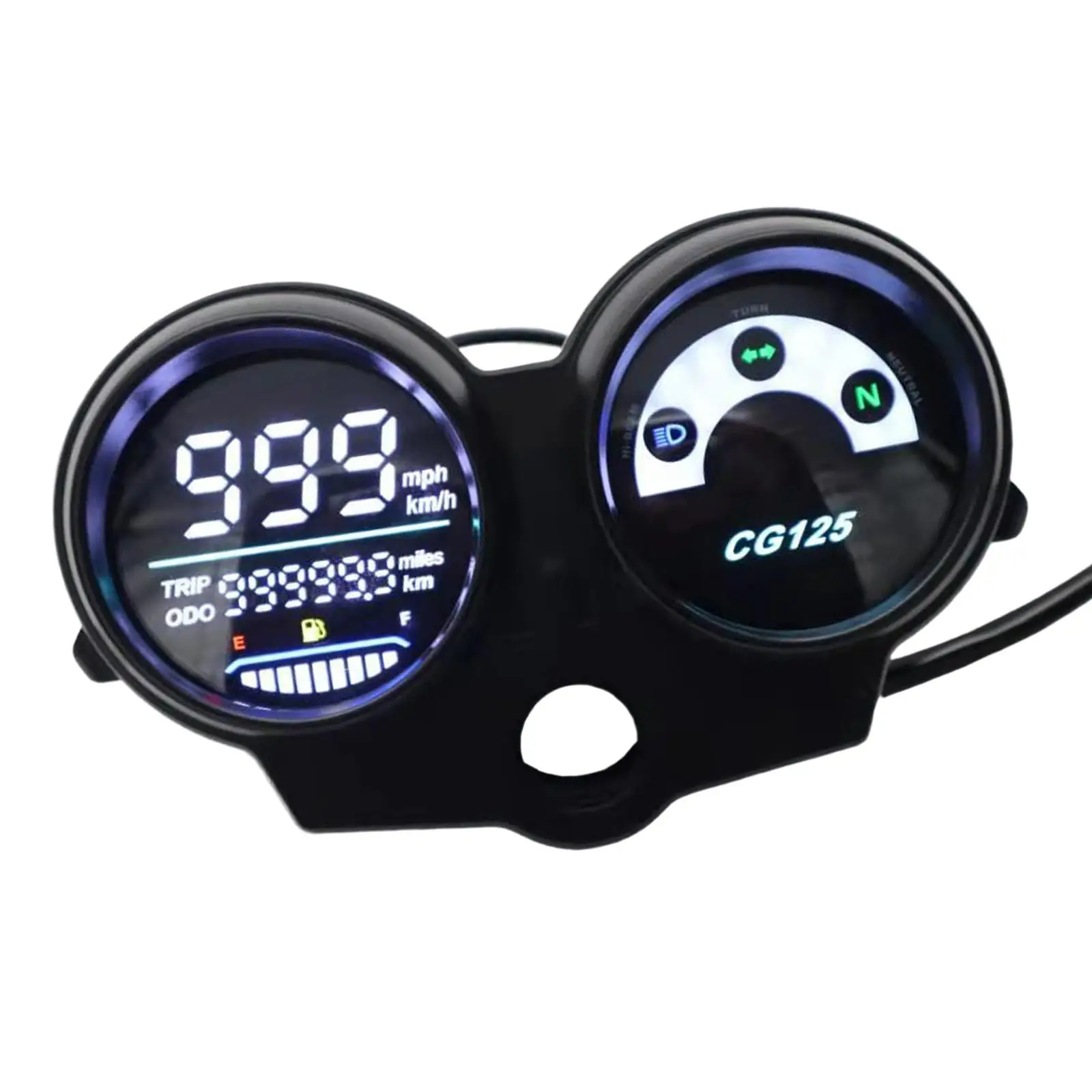 Motorbike LED Digital Dashboard Parts Durable Electronic Tachometer Gauge Speedometer Odometer for Honda CG125 Titan125