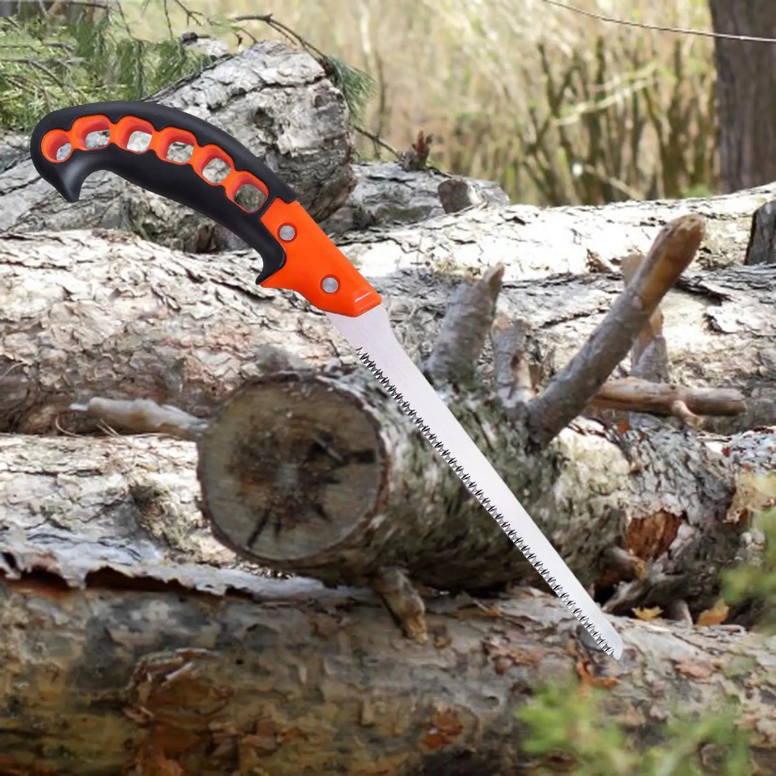 Steel Pruning Saw Hacksaw Trimming Branches Woodworking Hacksaw Cutting Hand Tool for Gardening Branches Hunting Hiking Camping