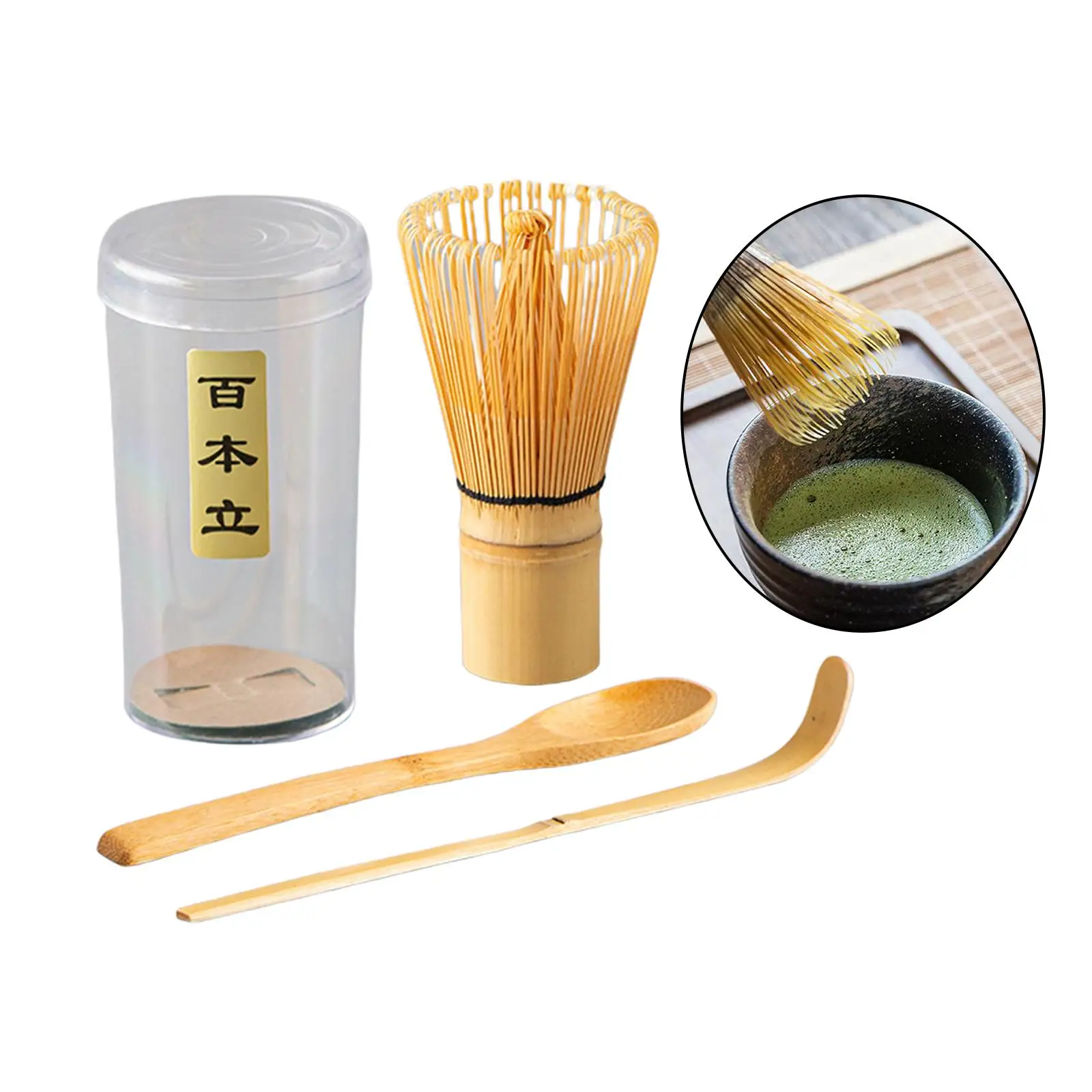 Bamboo Matcha  Prepare A Traditional Cup of Matcha Bamboo Whisk & Holder Handmade Traditional Bamboo Matcha Set for Matcha