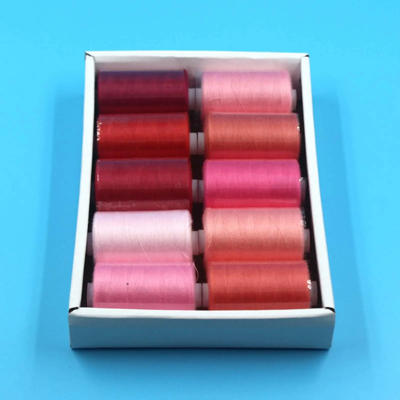 Pack of 10 Spools Sewing Thread Assorted Color Polyester Sewing Thread Kit Set Great for Quilting Stitching/Hand Sewing