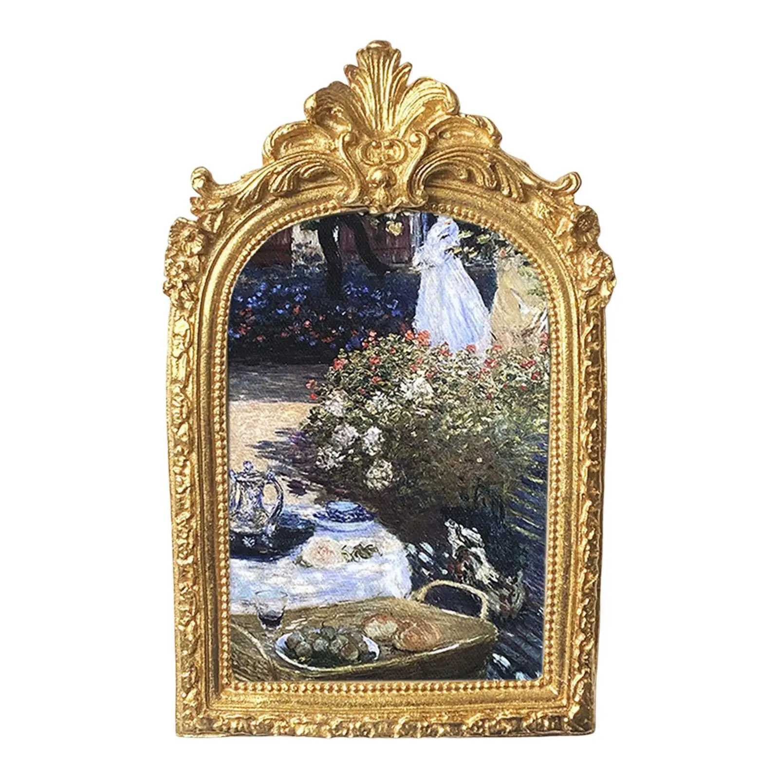 European Style Resin Photo Frame Desktop and Wall Hanging Retro for Bedroom