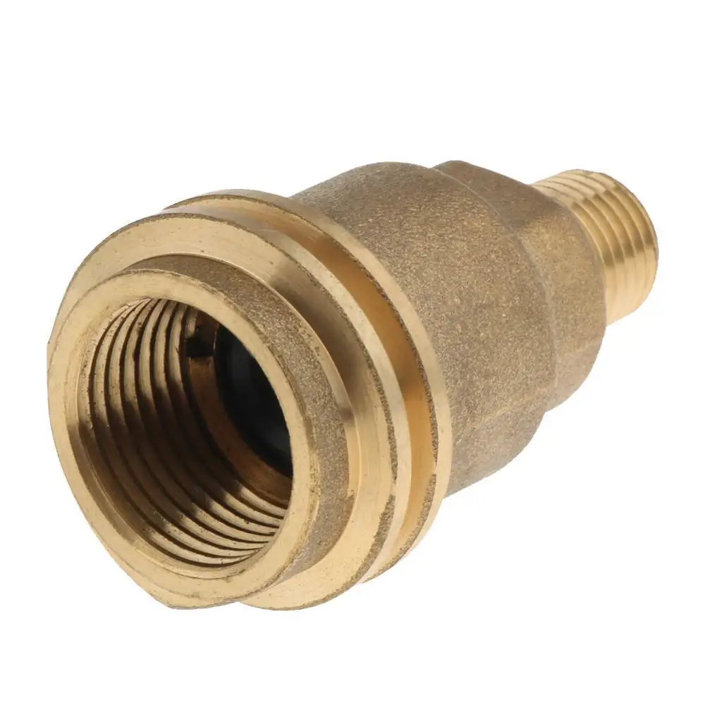  Nut  Gas Fitting Adapter with 1/4inch Male  Thread Heavy Duty