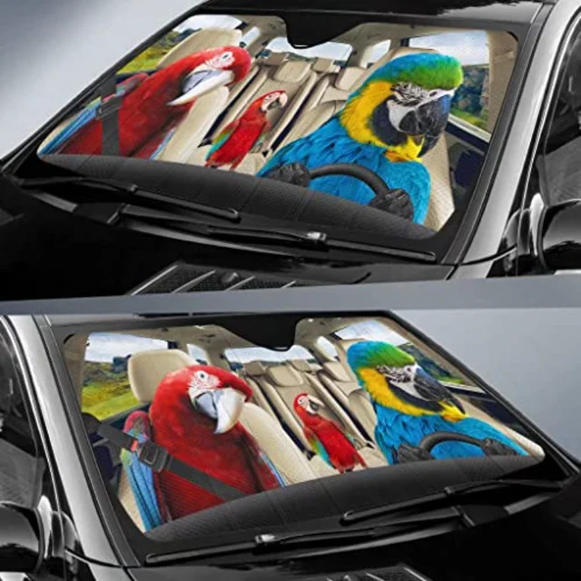 Auto sonnenschirm Bargburm Drei Lustige Waschbären Tiere Windschutzscheibe  Sonnenschutz für Auto SUV TruckSTYLE FÜR AUTO
