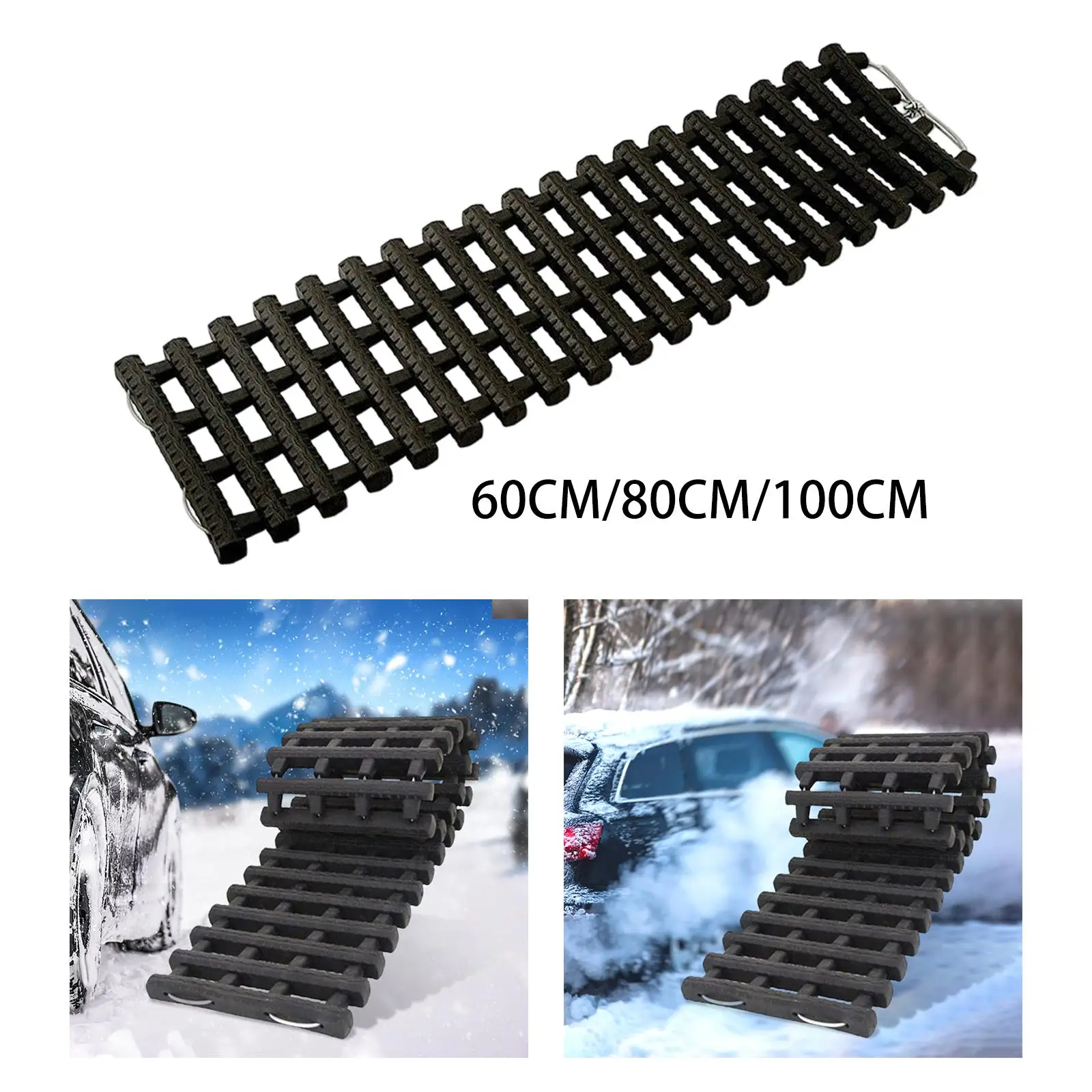 Car Traction Pads Escape Mat Recovery Tracks Tire Grip Aid Durable Anti Slip Mat Universal for Ice Ramp
