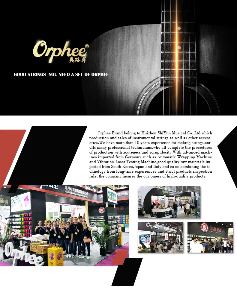 Description Picture 2 of itemOrphee QE Electric Guitar Strings High Carbon Steel Hexagonal Alloy Core Electric Guitarra Strings Guitar Parts & Accessories