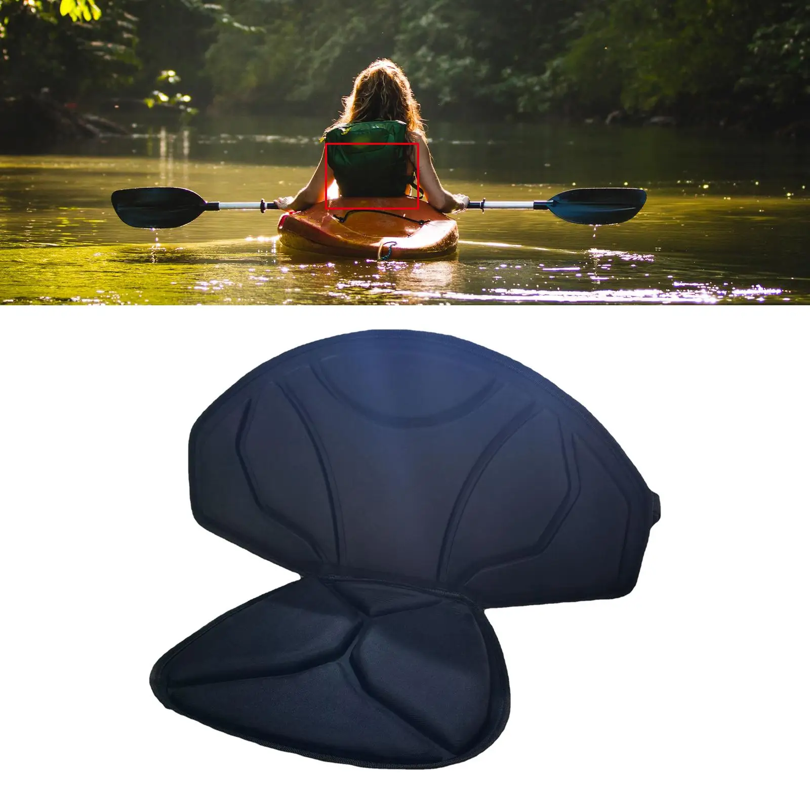 Kayak Seat Sitting Pad Paddleboard Seat Cushion Bleacher Chair Waterproof