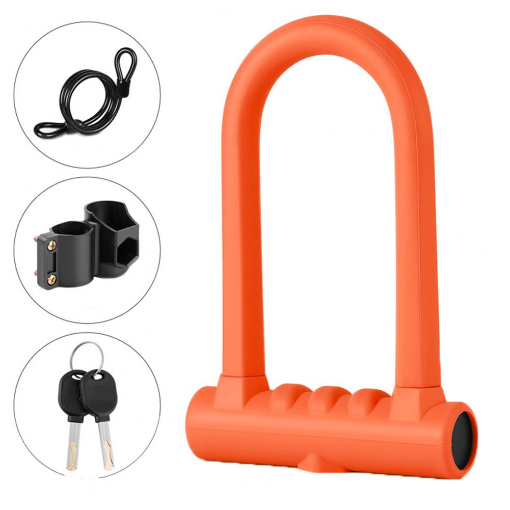 Title 3, Bicycle U Lock MTB Road Bike Padlock 2 Keys Ant...