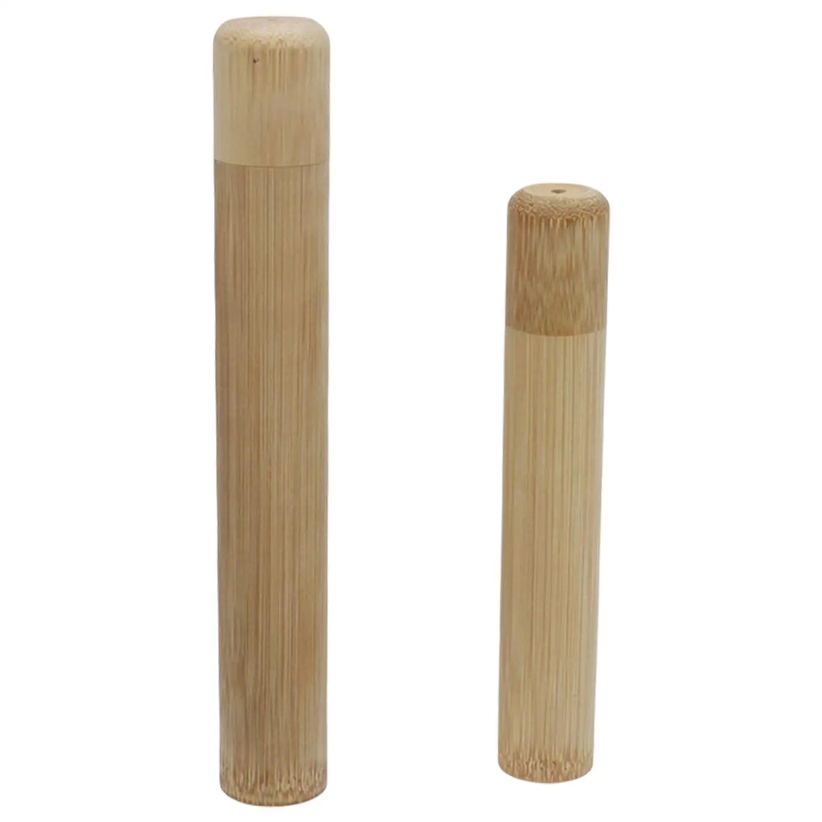 Natural Bamboo Toothbrush Tube Hand Made Tooth Brush Holder Bamboo Case