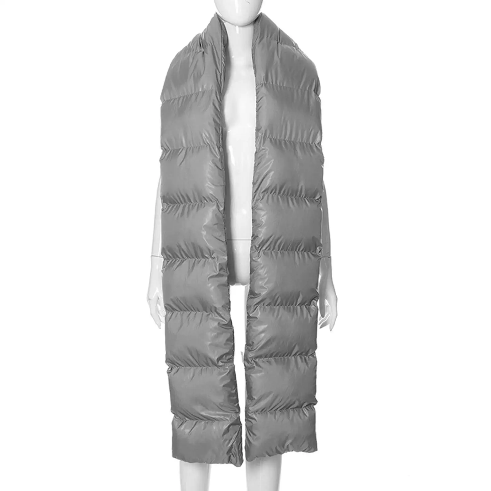 Winter Scarf Soft Warm Long Neckerchief Stylish Solid Color Lightweight Wrap