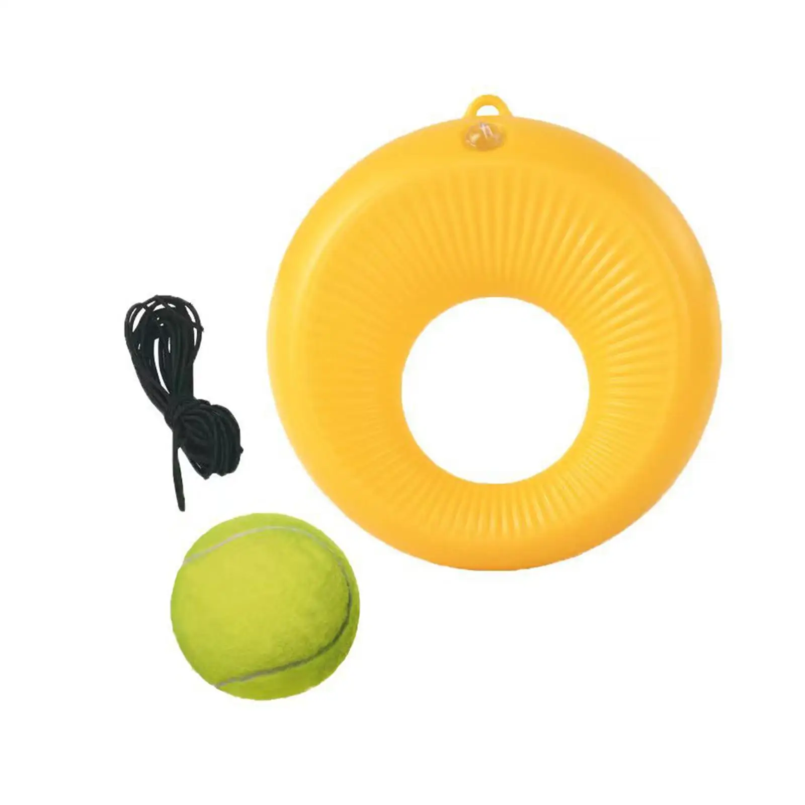 Tennis Rebound Ball with String 1x Trainer Base, 1x Elastic Ropes, 1x Ball Professional Exercise Tennis Trainer for Kids Adults