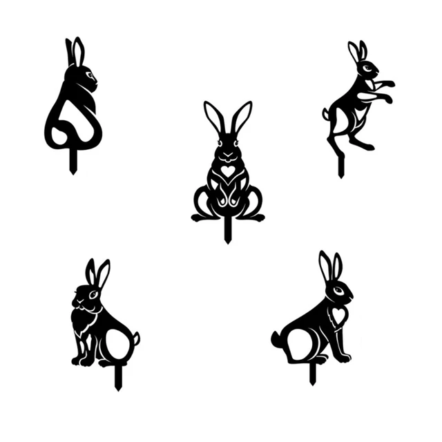 Rabbit Silhouette Tattoo Transparent PNG - 577x433 - Free Download on  NicePNG