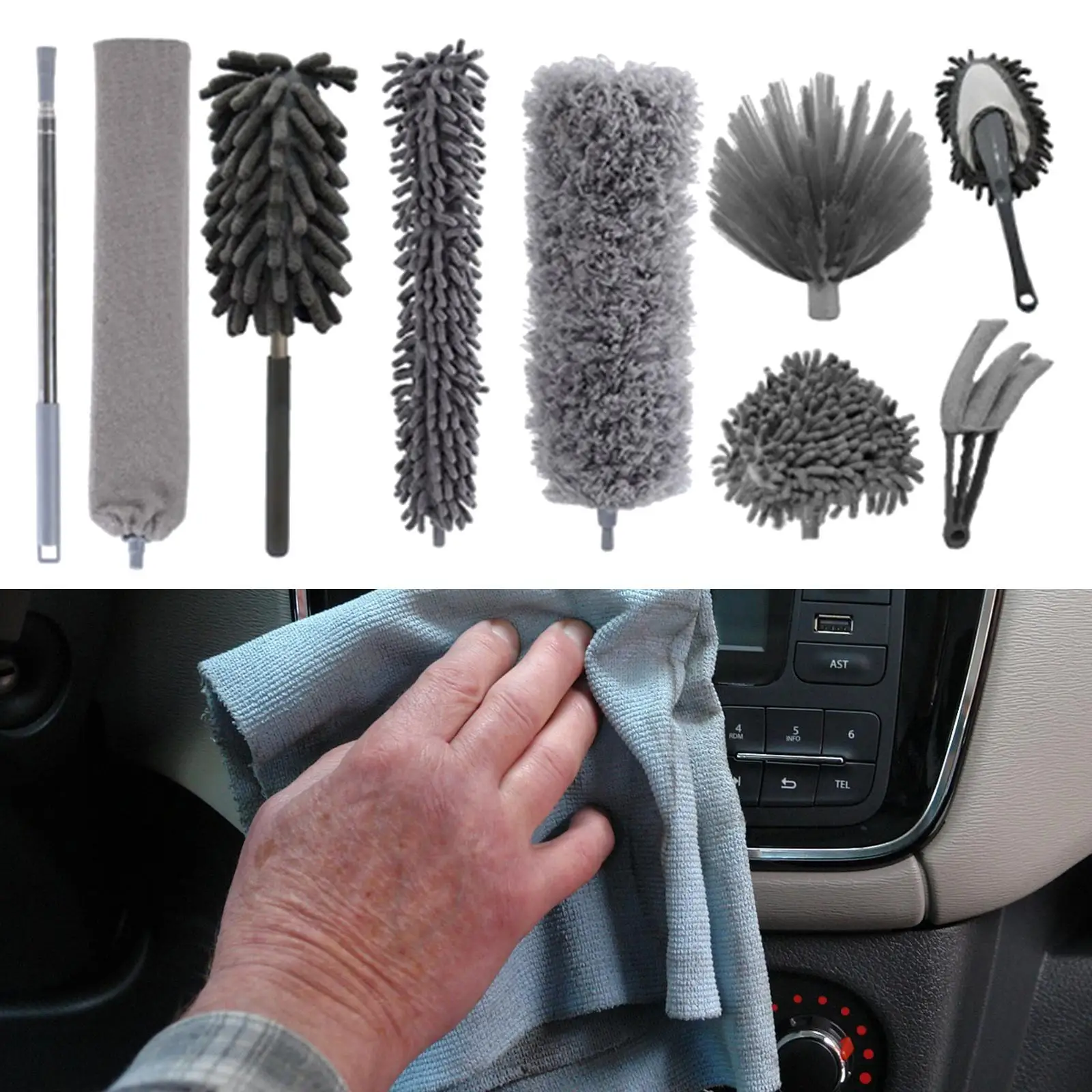 Fiber Cleaning Brush Clearance Detachable Cleaning Tool for Keyboard Office Bedroom