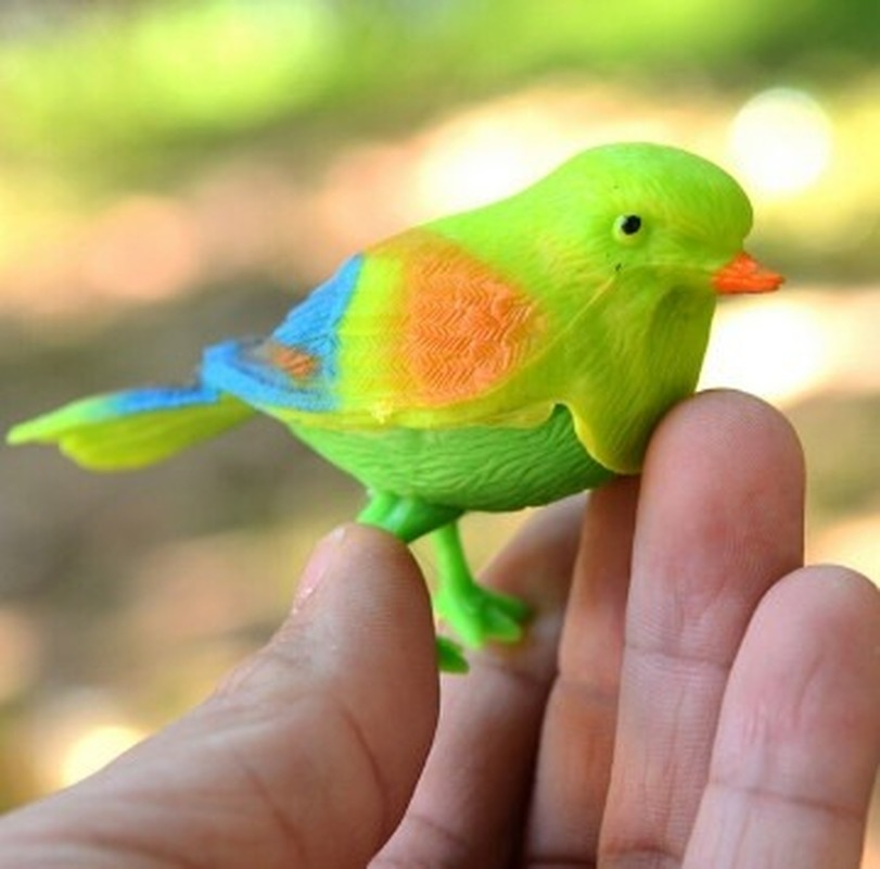 Perroquet Parlant électronique - Oiseau Interactif Avec Capteur De Mouvement - Piles AA, Jouet Pour Enfants, Décoration