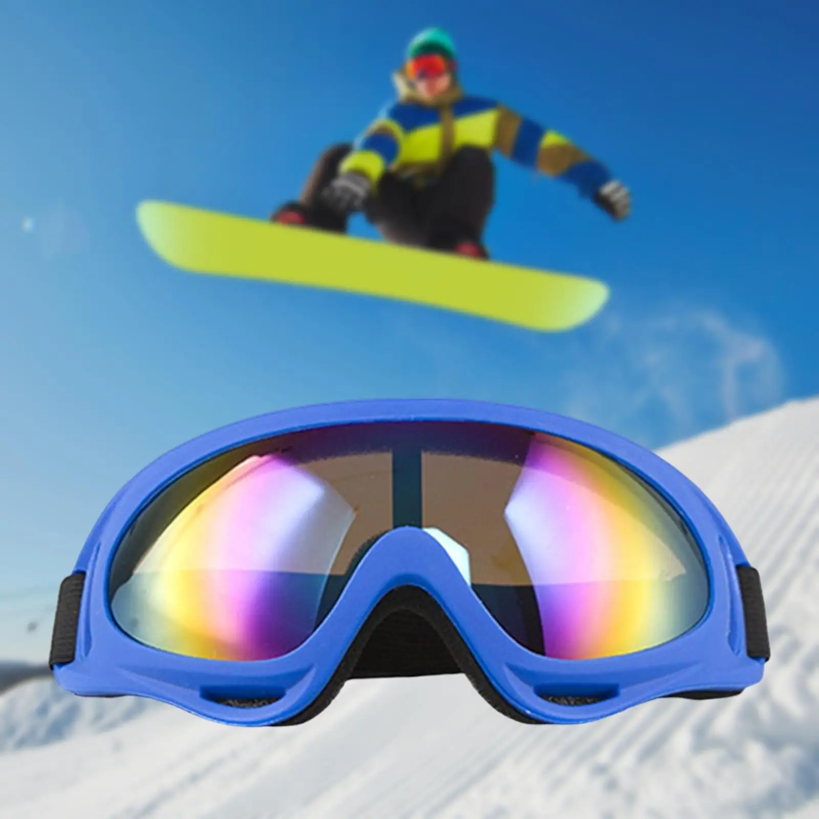 Outdoor Sports Ski Goggles Motorcycle Glasses for Unisex Adults Skating Snowmobiles