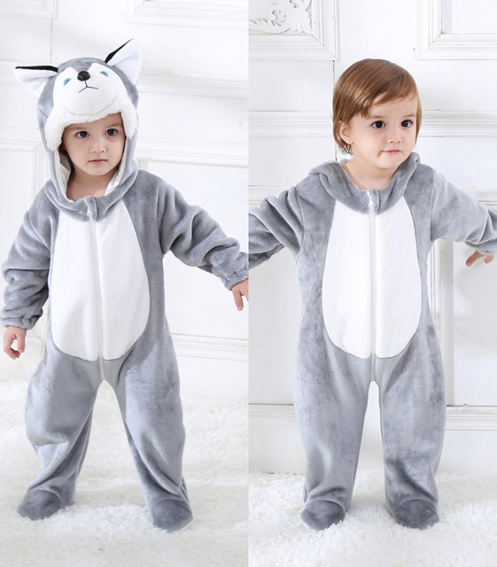 Baby Boy Blue Stitch Kigurumi Pajamas Clothing Newborn Infant